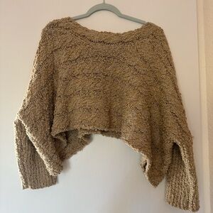 POL Cozy Tan Knit Sweater